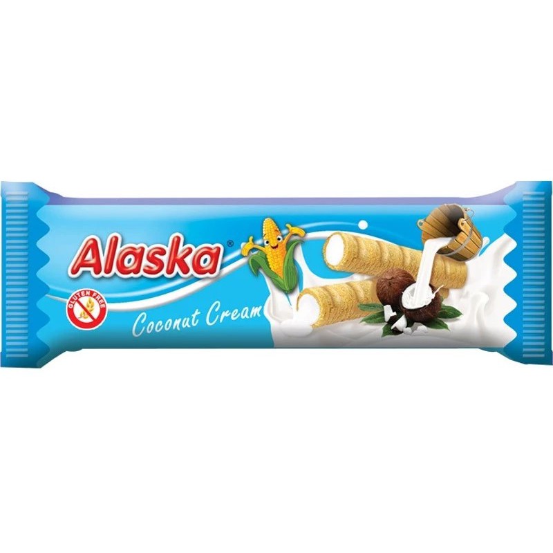 Alaska - Sticksuri din făină de porumb cu cremă cocos 18 gr