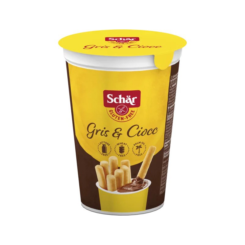 Schar - Milly Gris & Cioc Grisine fără gluten cu cremă de cacao 52 gr