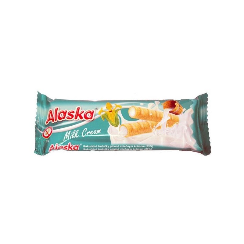 Alaska-tejes krémmel töltött kukoricarudacskák